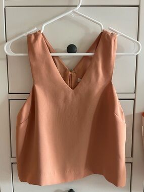 Forever 21 Blush Peach V-Neck Tank Top
